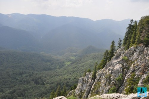 Beautiful landscapes are seen by any tourist who gets at Pietrele Galbenei in Apuseni Natural Park