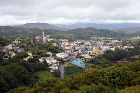 Clifden Town in Galway County, Ireland