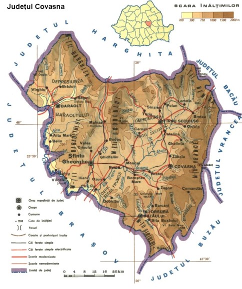 Covasna Map