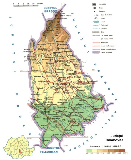 Dambovita Map