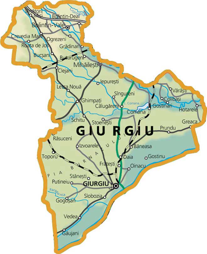 Giurgiu Map harta