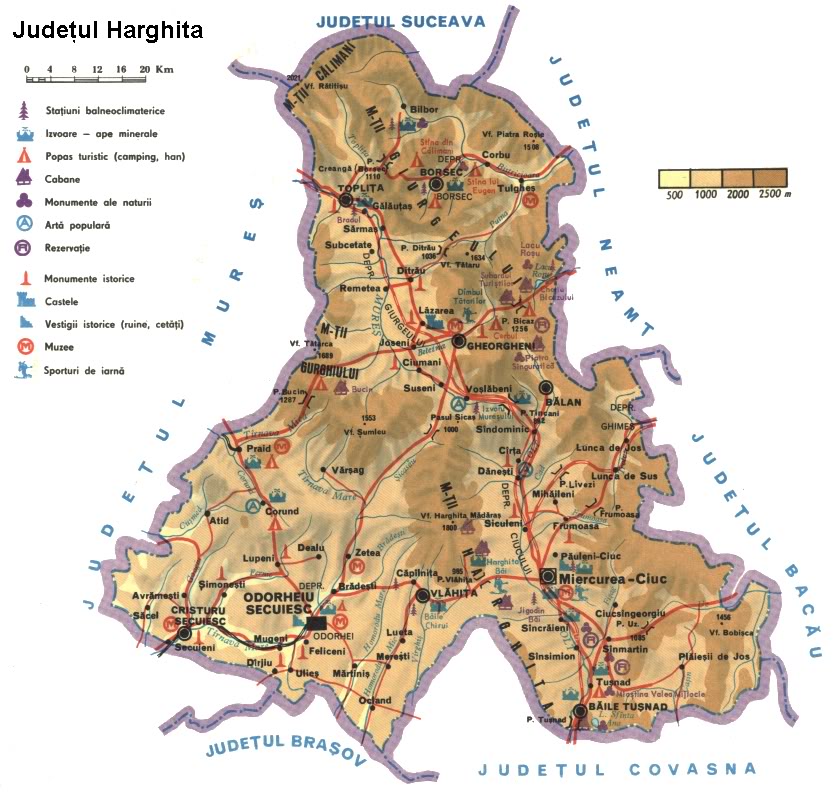 Harghita Map harta