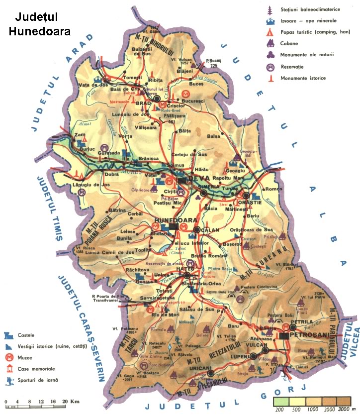 Hunedoara Map harta