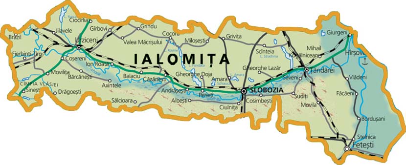Ialomita Map harta