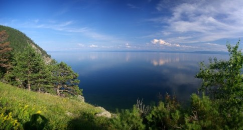 The deepest lake in the world, Lake Baikal in Russia
