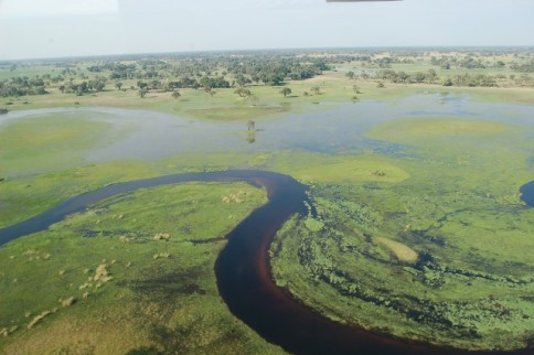 Delta Okavango în Botswana