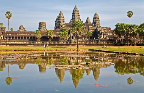Angkor Wat ancient temple from Cambodia