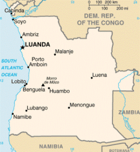 angola map