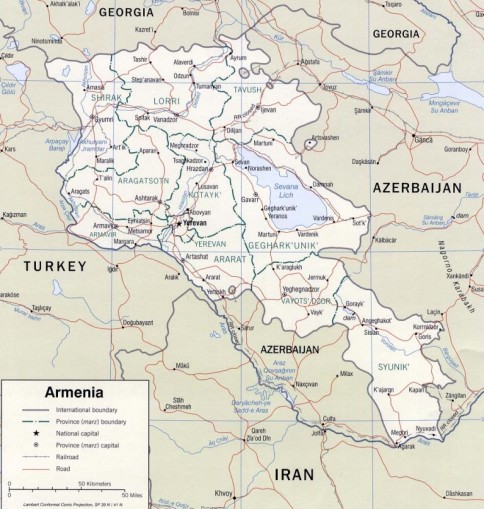 armenia harta