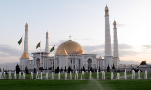 Ertugul Gazi Mosque in Ashgabat, Turkmenistan