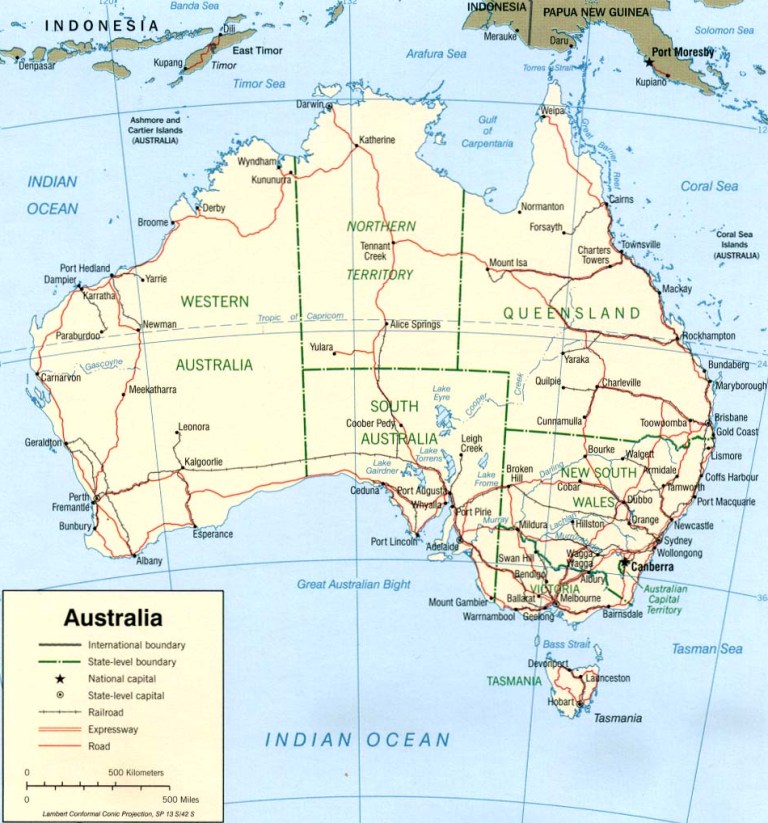 australia map harta
