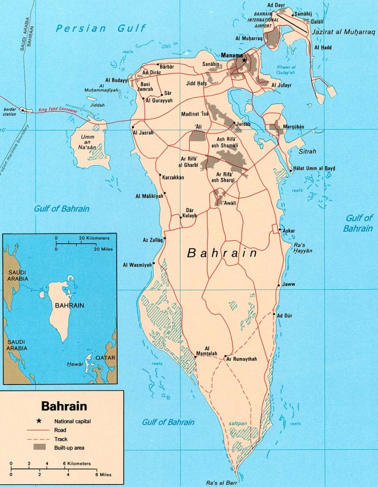 bahrain map harta