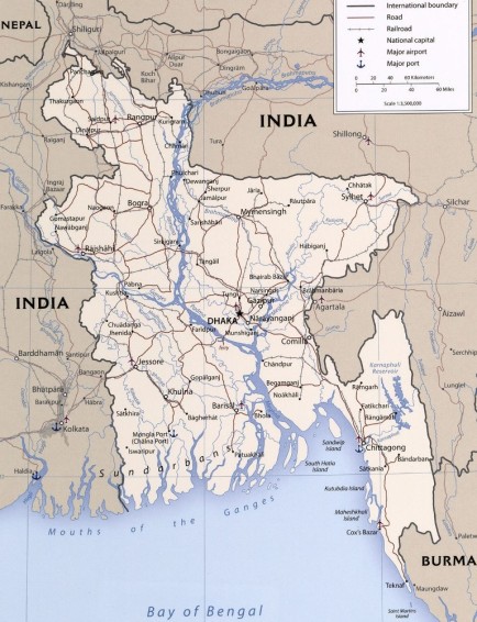 bangladesh map