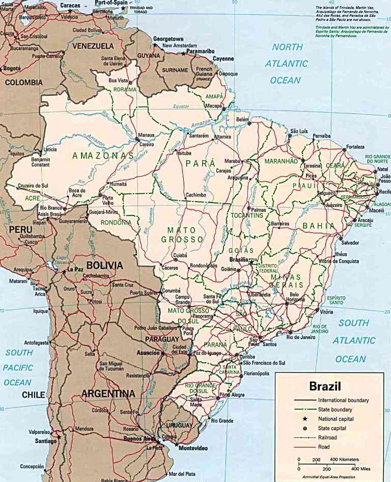 brazil map harta