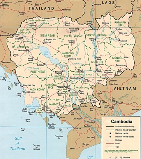 cambodia map