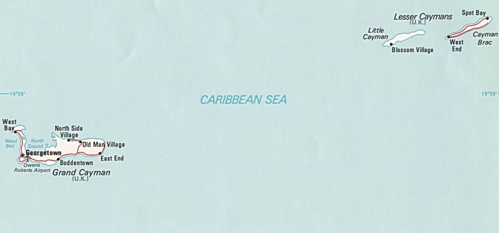 cayman islands map harta