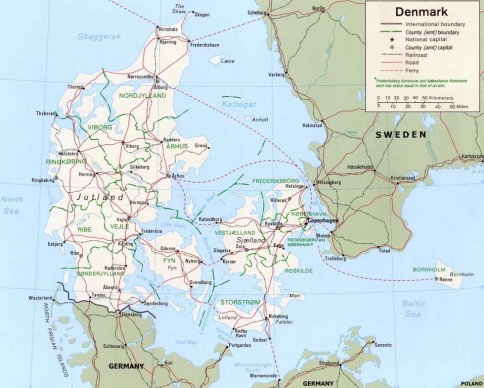 danemarca harta