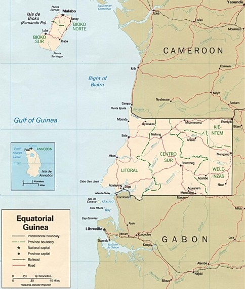 guineea ecuatoriala harta