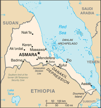 eritrea harta