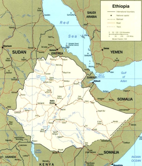 etiopia harta