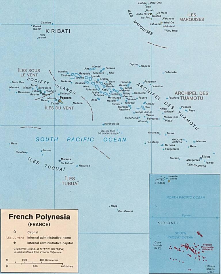 french polynesia map harta polinezia franceza