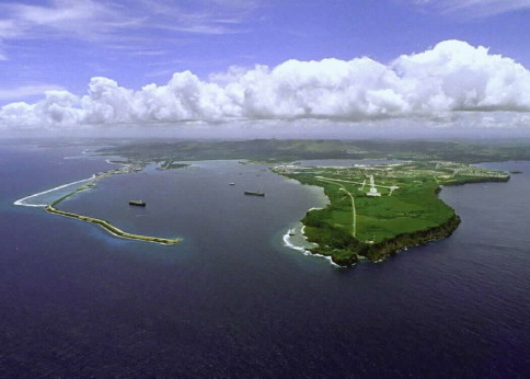 Airview of Guam's gorgeous coast