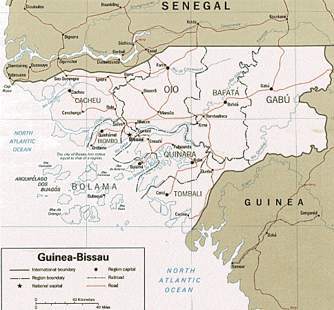 guinea bissau map