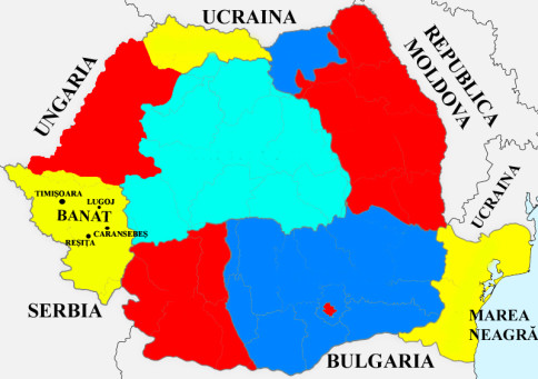 harta regiunea banat
