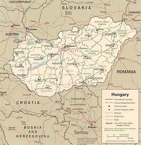 ungaria harta