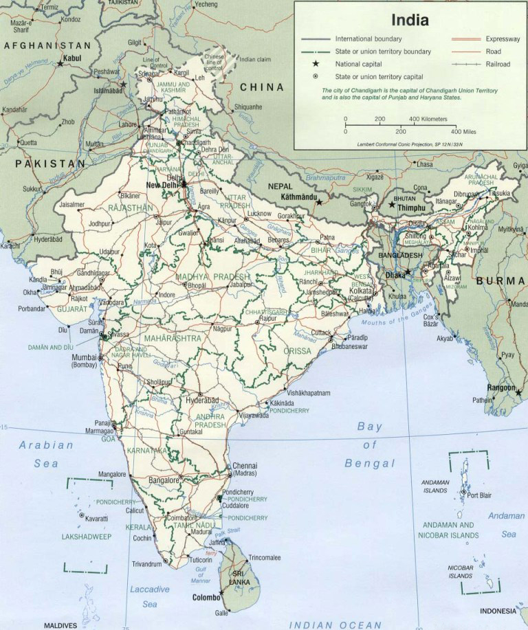india map harta