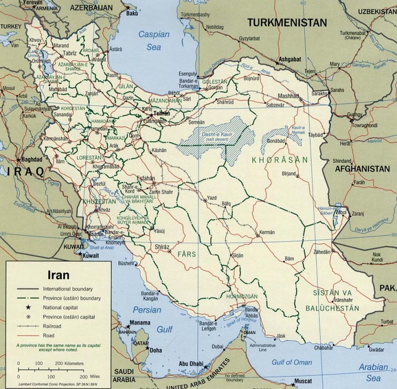iran map harta