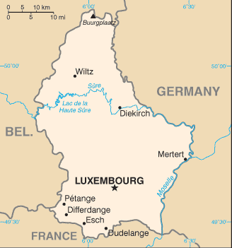 luxemburg harta