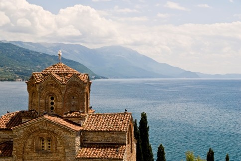 Splendid Ohrid City and Lake from Macedonia
