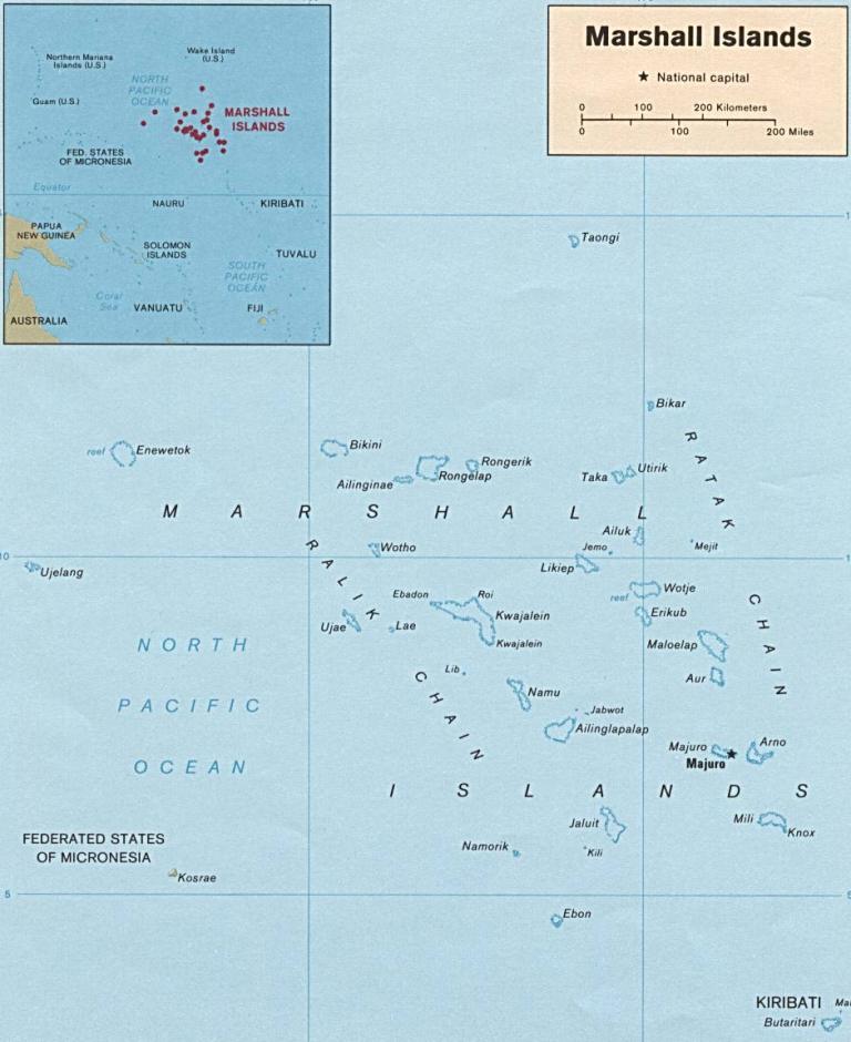 marshall islands map harta insulele marshall