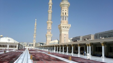 Masjid Nabawi Mosque from Medina, Saudi Arabia