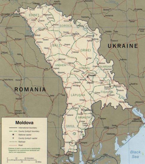 republica moldova harta