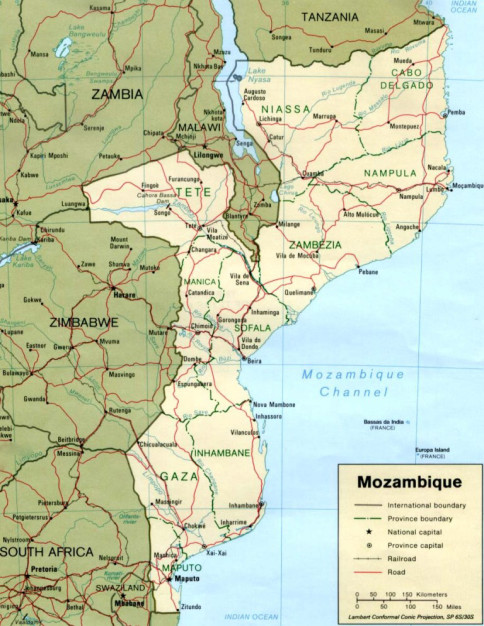 mozambic harta