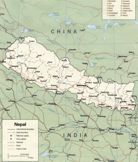 nepal harta