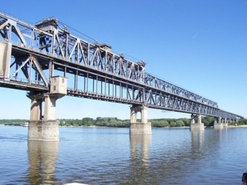 The Friendship Bridge that connects Romania with Bulgaria, Giurgiu County