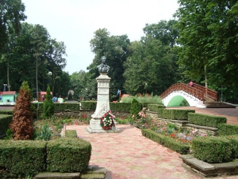 mihai eminescu statue botosani city