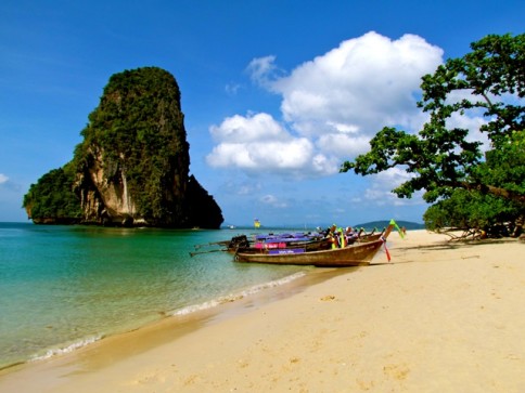 Gorgeous landscape and a beautiful beach in Phuket, Thailand