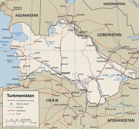 turkmenistan harta