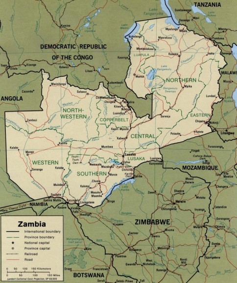 zambia harta