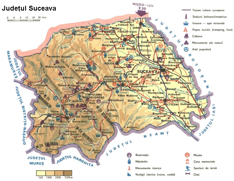 Suceava Map harta