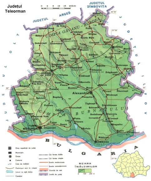 Teleorman county Map