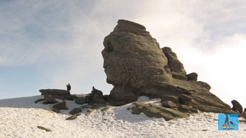Formațiunea din piatră numită Sfinxul din Parcul Național Bucegi, România