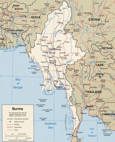 myanmar birmania harta