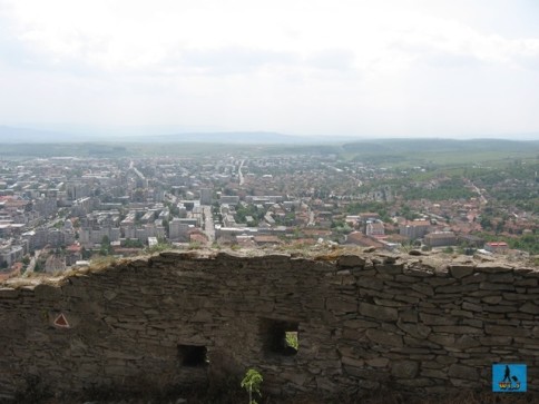 View over Deva City seen from Deva citadel