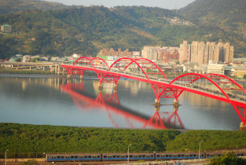 Guandu bridge in Taiwan