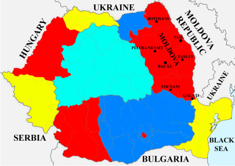 moldova region map